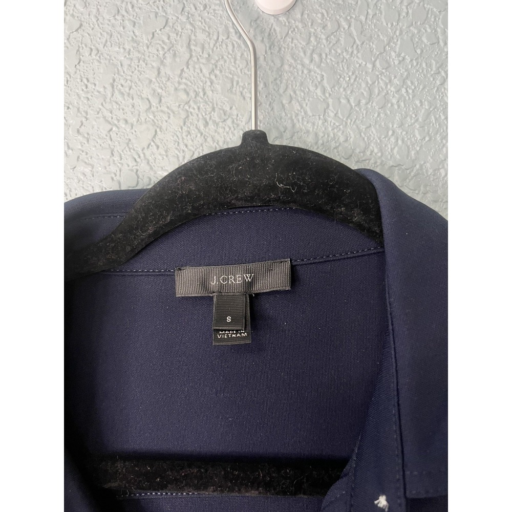J Crew Navy Button Down Shirt Dress Size Small - Picture 7 of 9